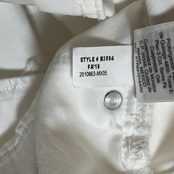 J Crew 9" High Rise Toothpick Jeans Womens Size 32 White Summer Stretch Denim - Picture 8 of 9